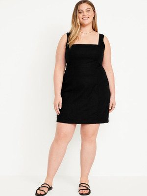 DESIGN PLUS FASHION Women Bodycon Black Above Knee/Mid Thigh Length Dress