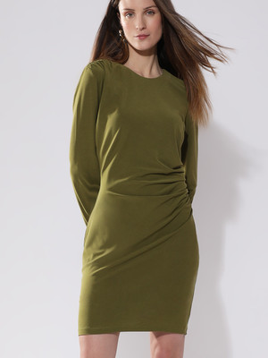 VERO MODA Women Sheath Green Above Knee/Mid Thigh Length Dress