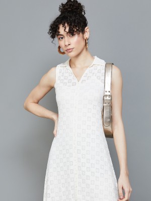 Ginger by Lifestyle Women A-line White Dress