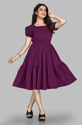 Alastar Women Gown Multicolor Knee Length Dress