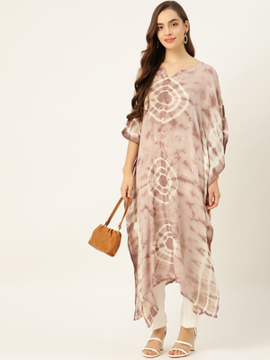maaesa Printed Crepe Women Kaftan
