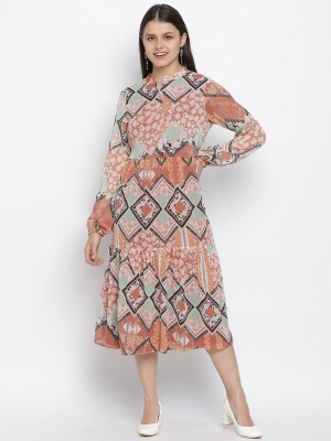 OXOLLOXO Women A-line Multicolor Dress