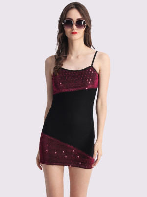 EastBay Women Bodycon Black, Maroon Mini/Short Dress