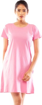 Lappen Fashion Women T Shirt Pink Dress