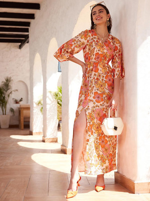STREET9 Women Maxi Multicolor Full Length Dress