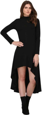 Maheshvi Women Ethnic Dress Black Mini/Short Dress