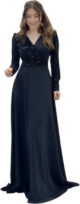 KRSF Flared/A-line Gown(Black)