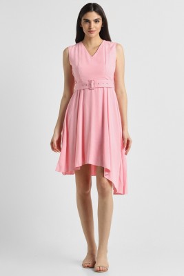 Allen Solly Women A-line Pink Dress