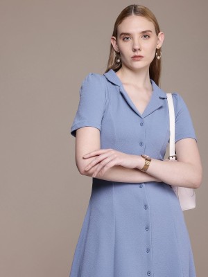 French Connection Women Shirt Blue Dress