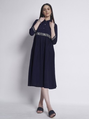 Dressberry Women Kaftan Blue Dress