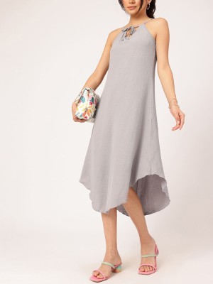 Dressberry Women Sheath Grey Dress