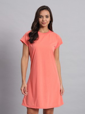 OBAAN Women Fit and Flare Pink Dress