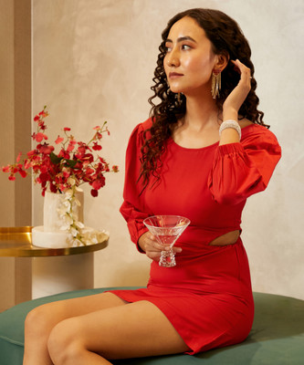 Pina Colada Women A-line Red Mini/Short Dress