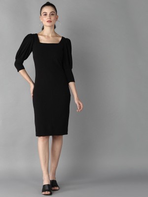 Roadster Women Sheath Black Dress