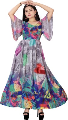 ICYNOSURE Women Maxi Multicolor Dress