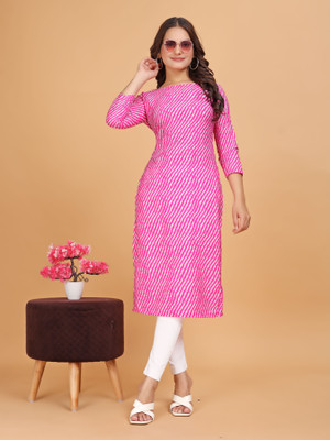 SITARAM FASHIION Women A-line Pink Knee Length Dress