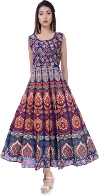 sanracchna fabricss Flared/A-line Gown(Multicolor)
