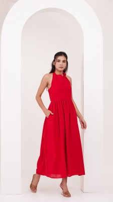 Uniclove Women Maxi Red Dress