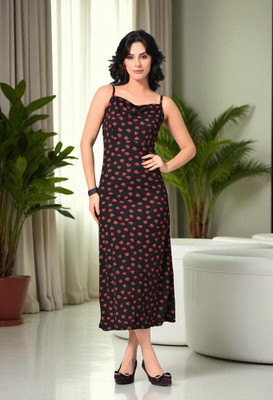 Arbiter Collection Women Bodycon Red, Black Below Knee Dress