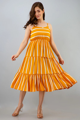 ROOP RANG APPARELS Women Maxi Black Below Knee Dress