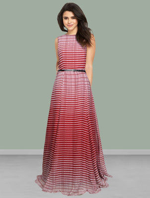 Kashonaa Flared/A-line Gown(Maroon)