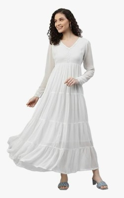 Mozi Women Maxi White Dress