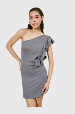 METRONAUT Women Bodycon Grey Dress