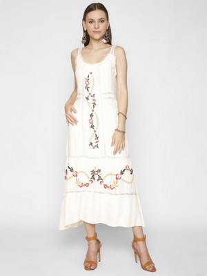 250 Designs Women Maxi White Full Length Dress