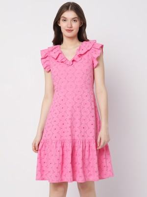 VERO MODA Women A-line Pink Dress
