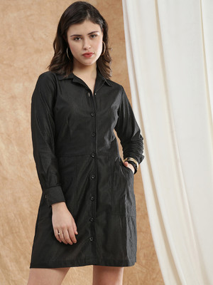 Globus Women Shirt Black Mini/Short Dress