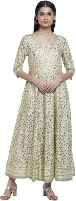 Rangmanch by Pantaloons Women Fit and Flare Green Dress