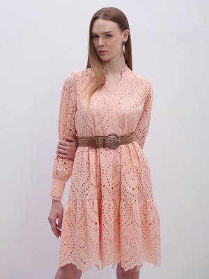 VERO MODA Women Fit and Flare Pink Mini/Short Dress