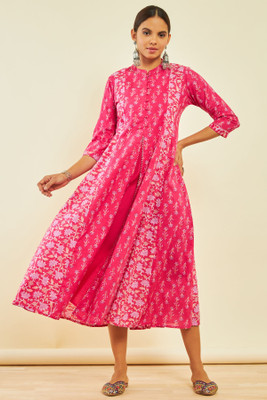 soch Women Maxi Pink Midi/Calf Length Dress