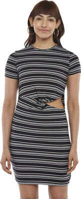 PEOPLE Women A-line Black Mini/Short Dress