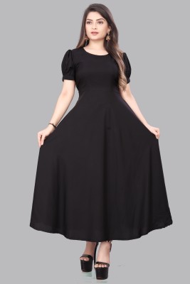 RYKER ENTERPRISE Women Maxi Black Dress