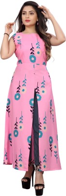 Modli 20 Fashion Women A-line Pink Dress