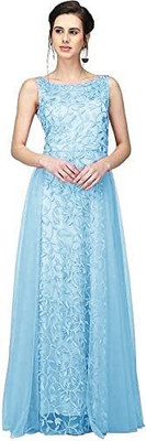 ELITEVIBE Flared/A-line Gown(Light Blue)