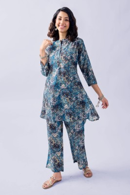 Toochki Printed Kurta, Palazzo & Dupatta Set