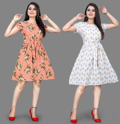 Khushi Fab Women A-line Multicolor Dress