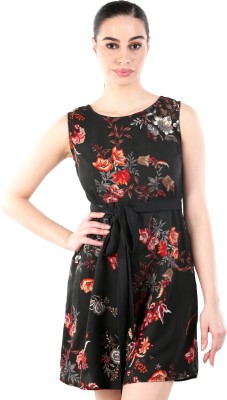 KIYOO Women A-line Black Dress