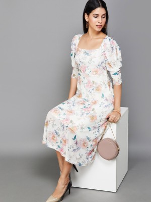 CODE by Lifestyle Women A-line White Dress