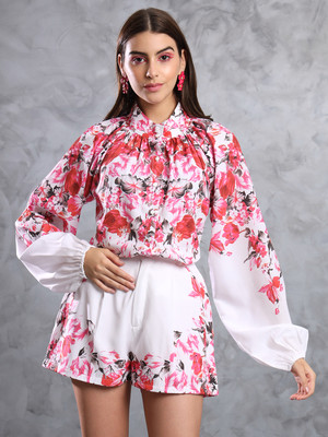 TANDUL Women Fit and Flare Multicolor Above Knee/Mid Thigh Length Dress