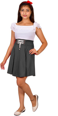 PERFECTPIVOT Women Fit and Flare Grey Knee Length Dress