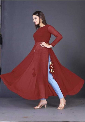 Panth Creation Women Solid A-line Kurta(Multicolor)