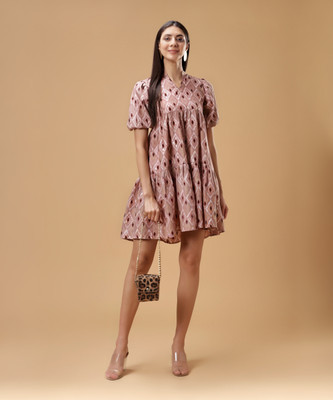 BANI WOMEN Women Bodycon Pink Mini/Short Dress