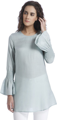 VERO MODA Women A-line Blue Knee Length Dress
