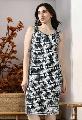 IUGA Women Bodycon Multicolor Knee Length Dress