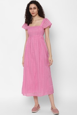 American Eagle Women A-line Pink Dress