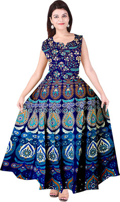 New Kanishka Boutique Women Ethnic Dress Multicolor Ankle Length Dress