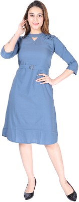 OyoDot Fashion Women Maxi Light Blue Dress